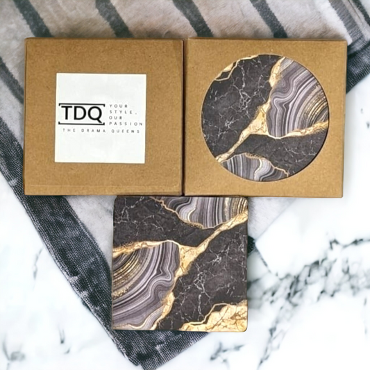 Square Coasters - 2pc Set