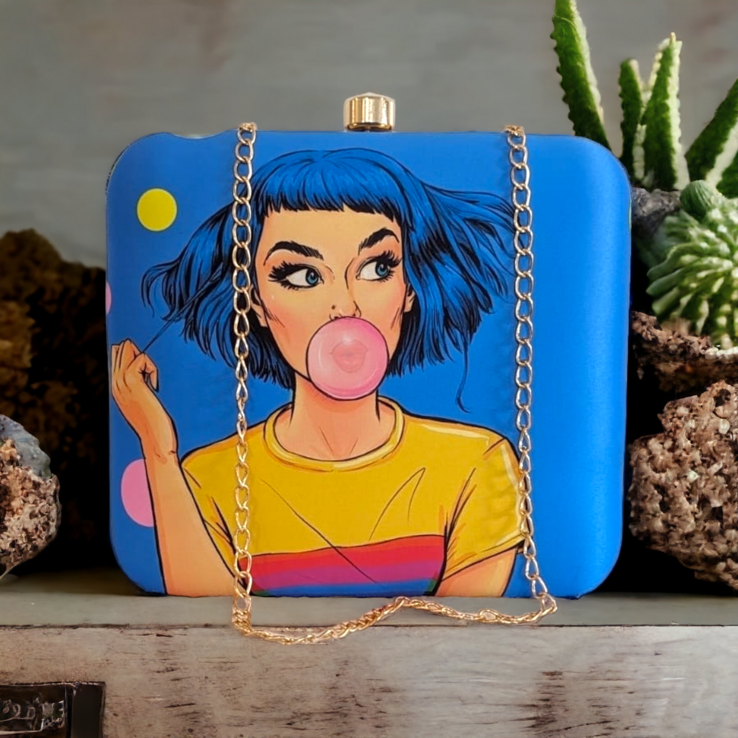 Clutch - Pop-up Bubblegum Print