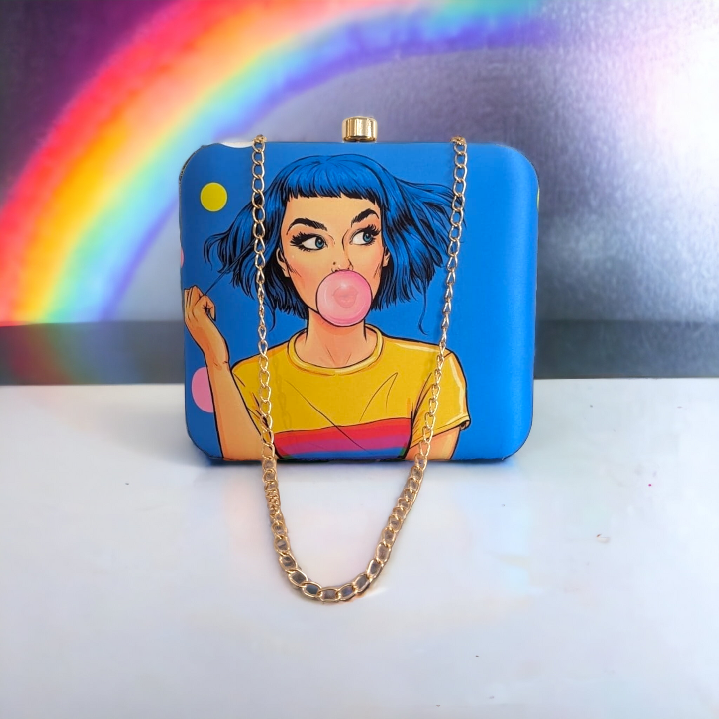 Clutch - Pop-up Bubblegum Print