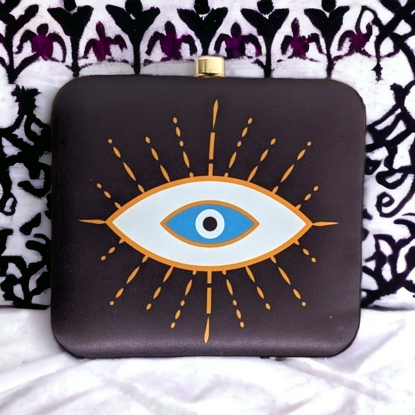 Clutch - Pop-up Print Evil Eye
