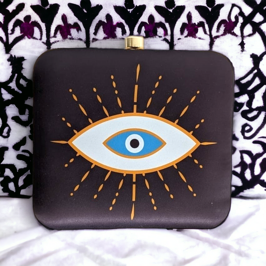 Clutch - Pop-up Print Evil Eye