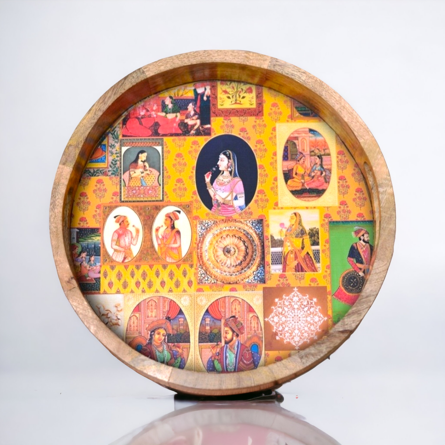 Tray - Circular Wooden