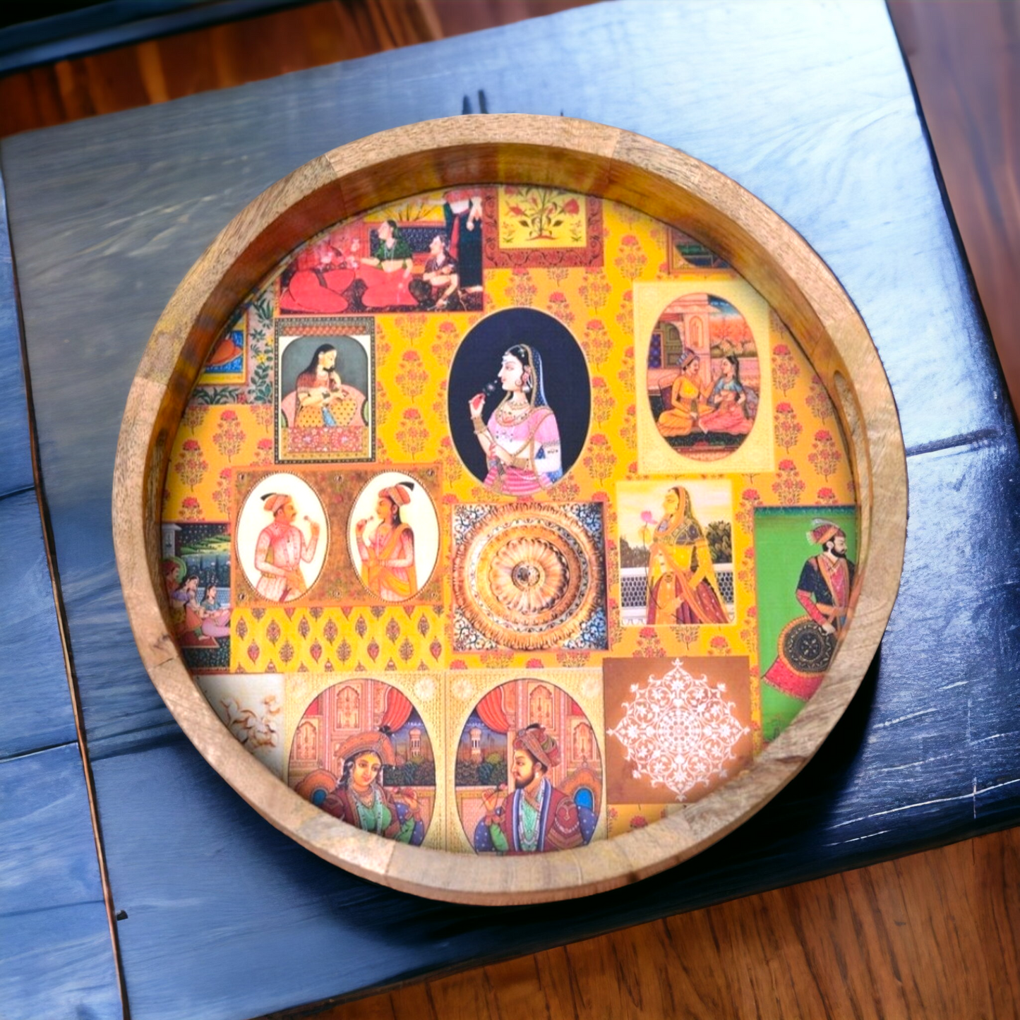 Tray - Circular Wooden