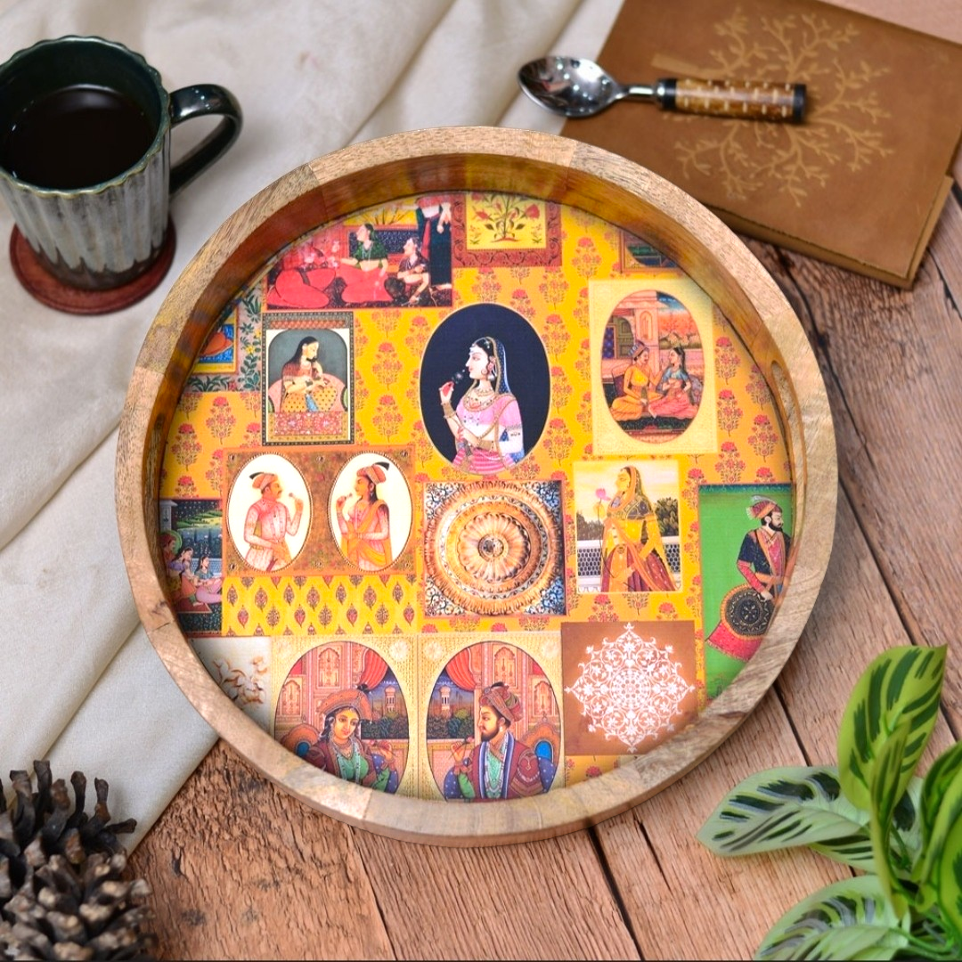 Tray - Circular Wooden
