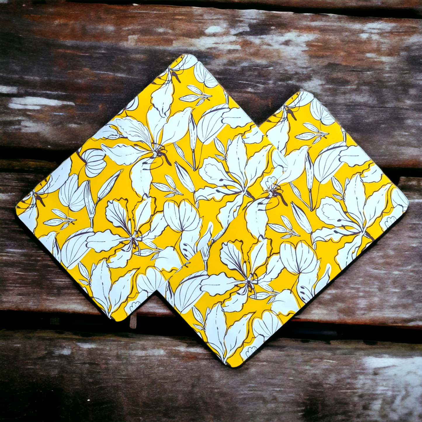 Table Mats - 6pc Set Yellow