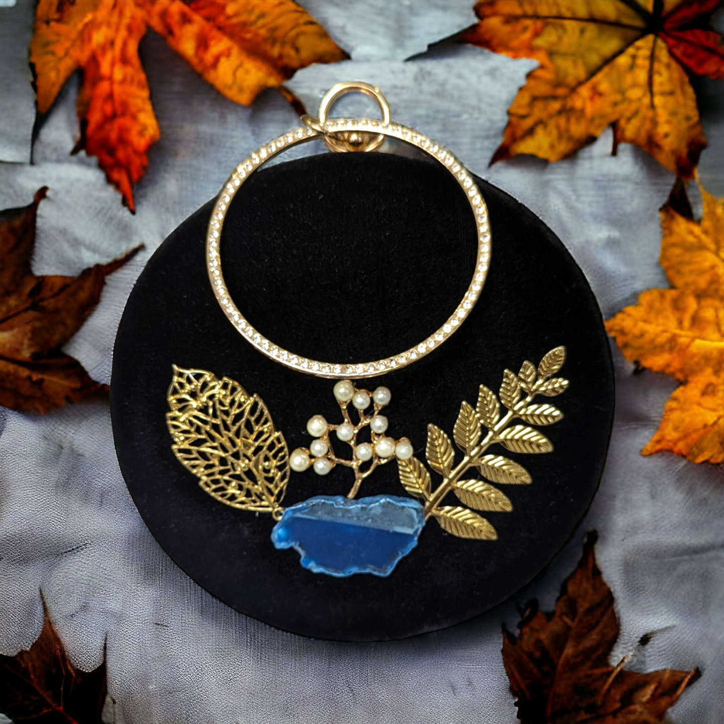 Clutch - Wristlet Two Leaves n A Stone