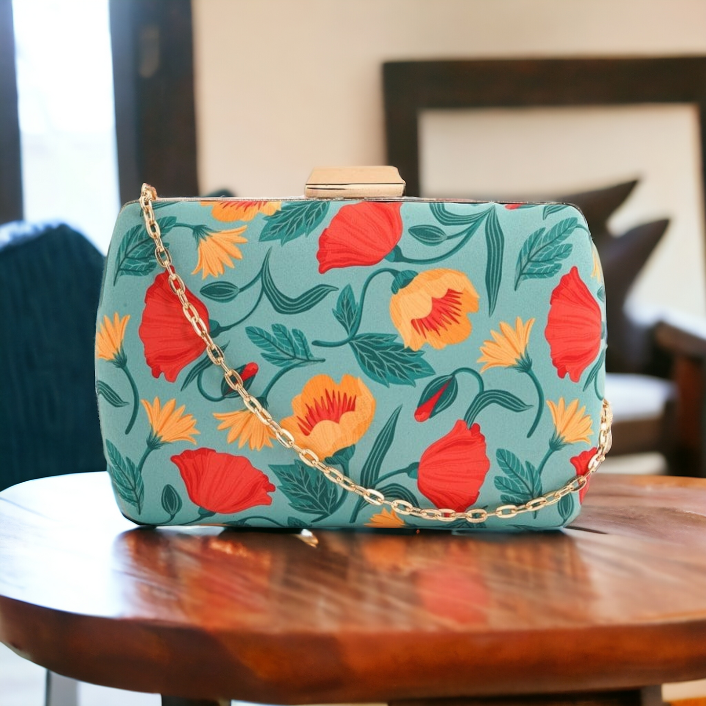 Clutch - Puffy Floral