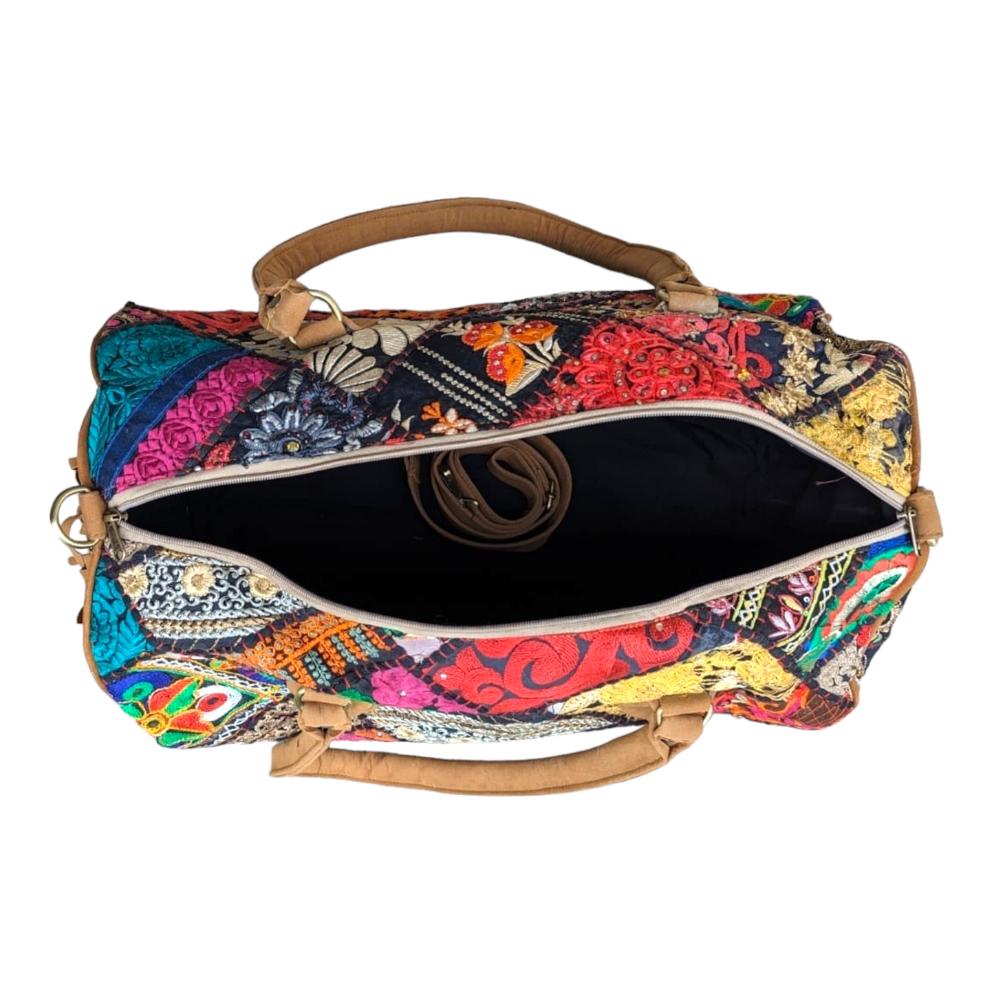 Boho Duffle Bag w Fringes