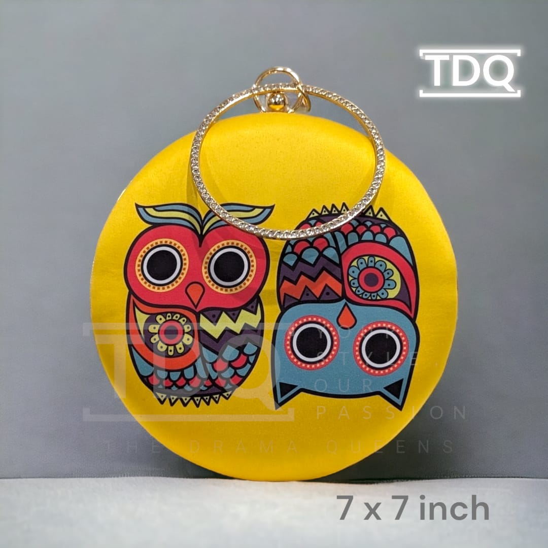 Clutch - Wristlet Twin Owls