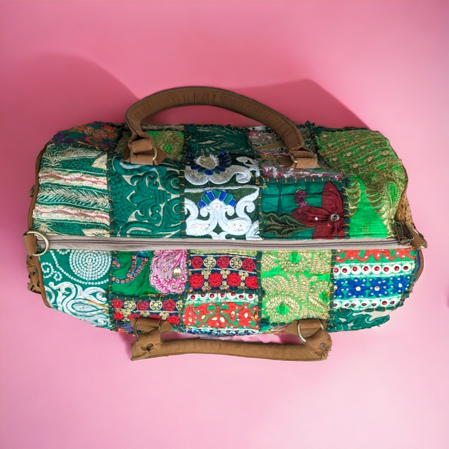 Boho Duffle Bag w Fringes
