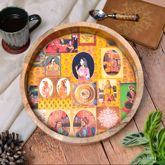 Tray - Circular Wooden